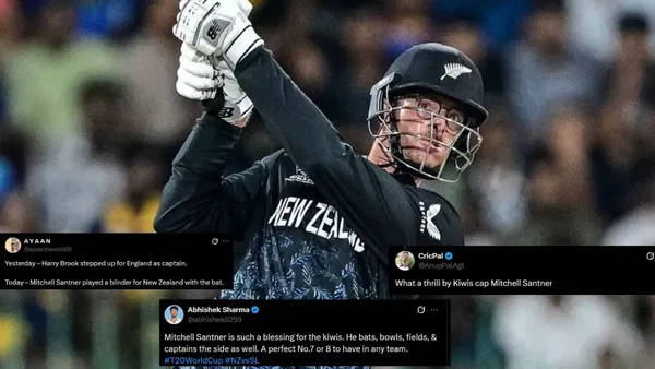 Fans react as Mitchell Santner saves New Zealand from a humiliating first innings total against Sri Lanka