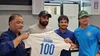 Ishan Kishan and CAB felicitate Mohammed Shami ahead of 100th First-Class game
