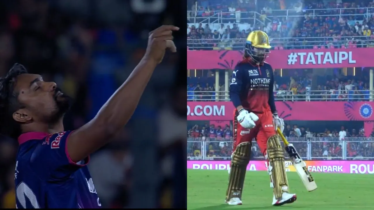 Sandeep Sharma brings out new celebration after dismissing Rajat Patidar in IPL clash