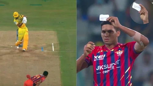 Akash Singh brings out Abhishek Sharma’s iconic slip celebration after dismissing Ruturaj Gaikwad in LSG vs CSK clash