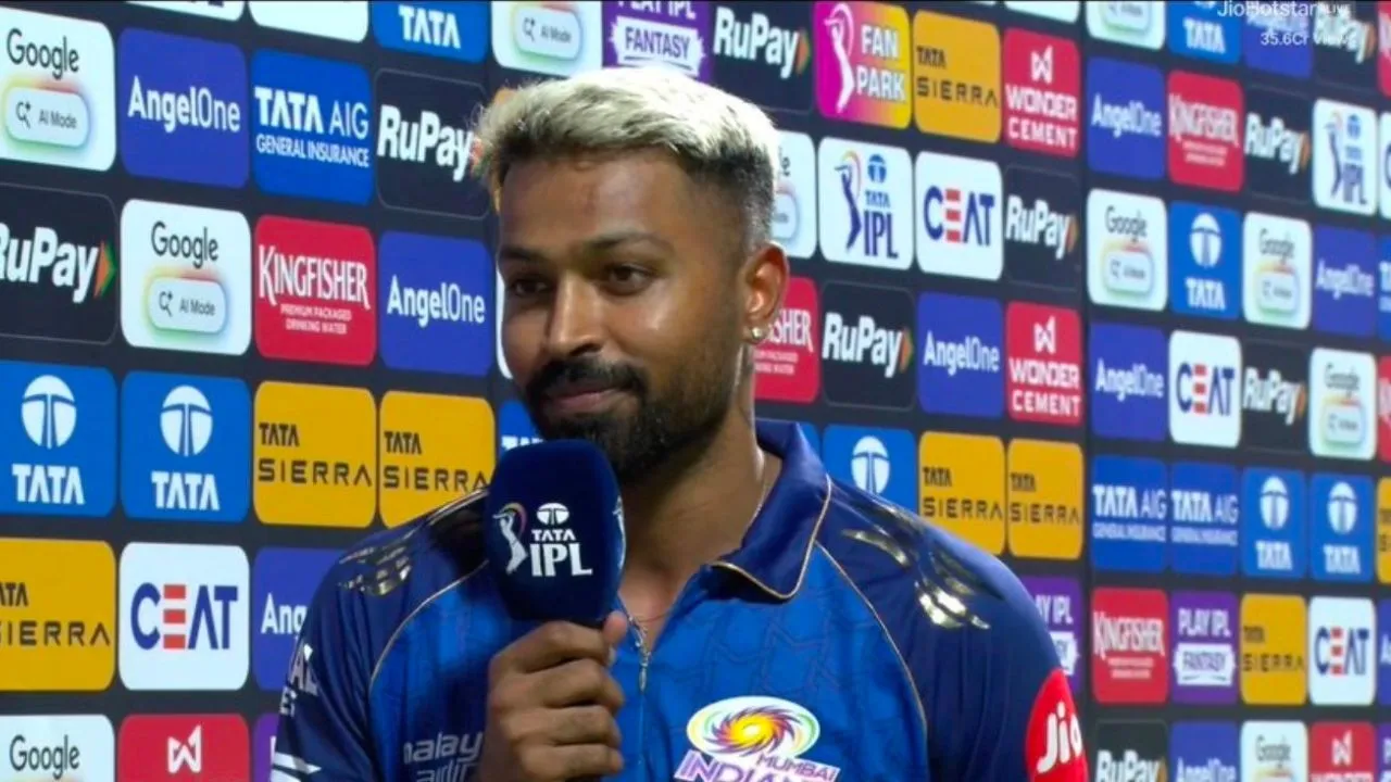 Hardik Pandya happy after MI won their opening game in IPL after 14 years