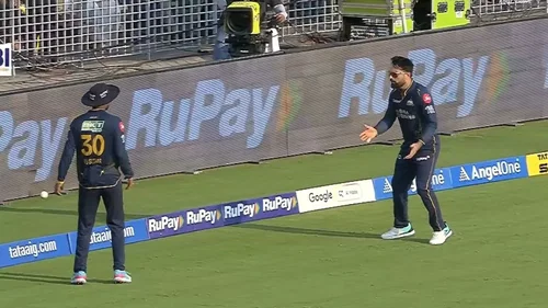 Rashid Khan and Manav Suthar recreate Pakistan's viral catch-drop moment in CSK vs GT clash
