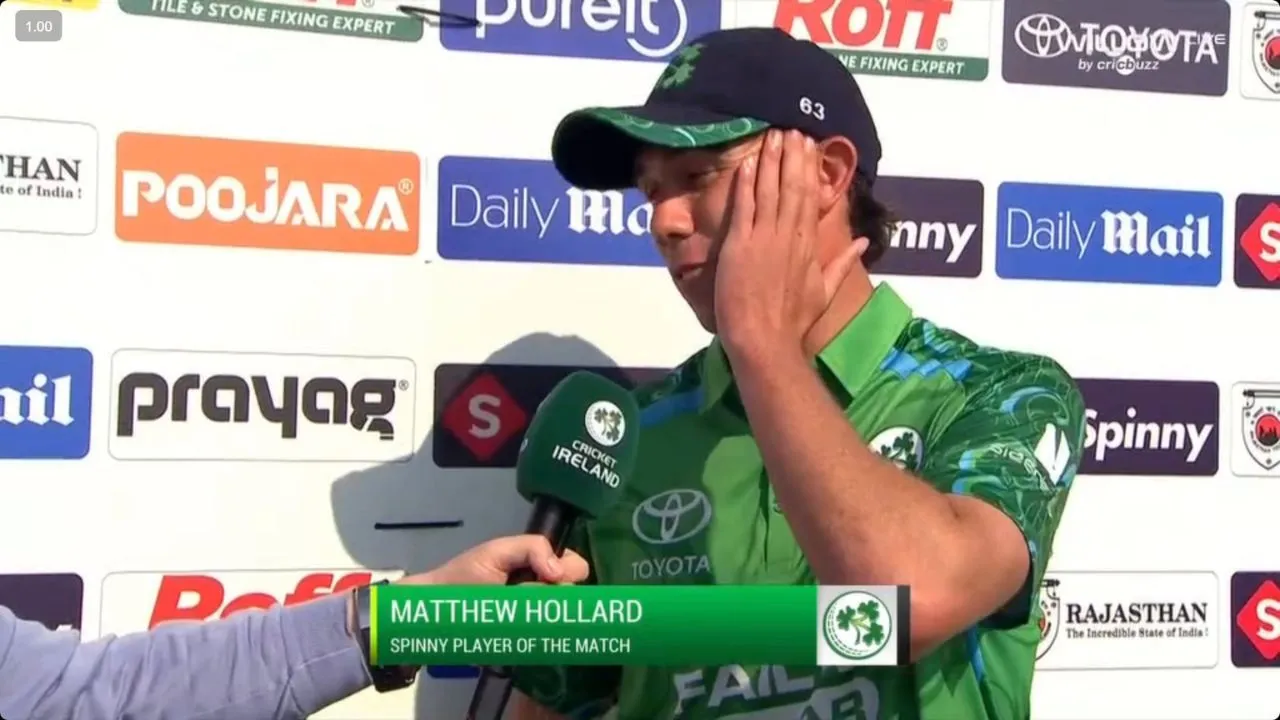 Its unbelievable: Mathew Hollard delighted after POTM heroics power Ireland to maiden win over India
