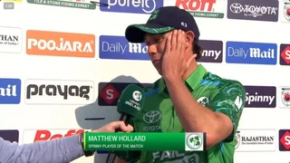 "It's unbelievable": Mathew Hollard delighted after POTM heroics power Ireland to maiden win over India