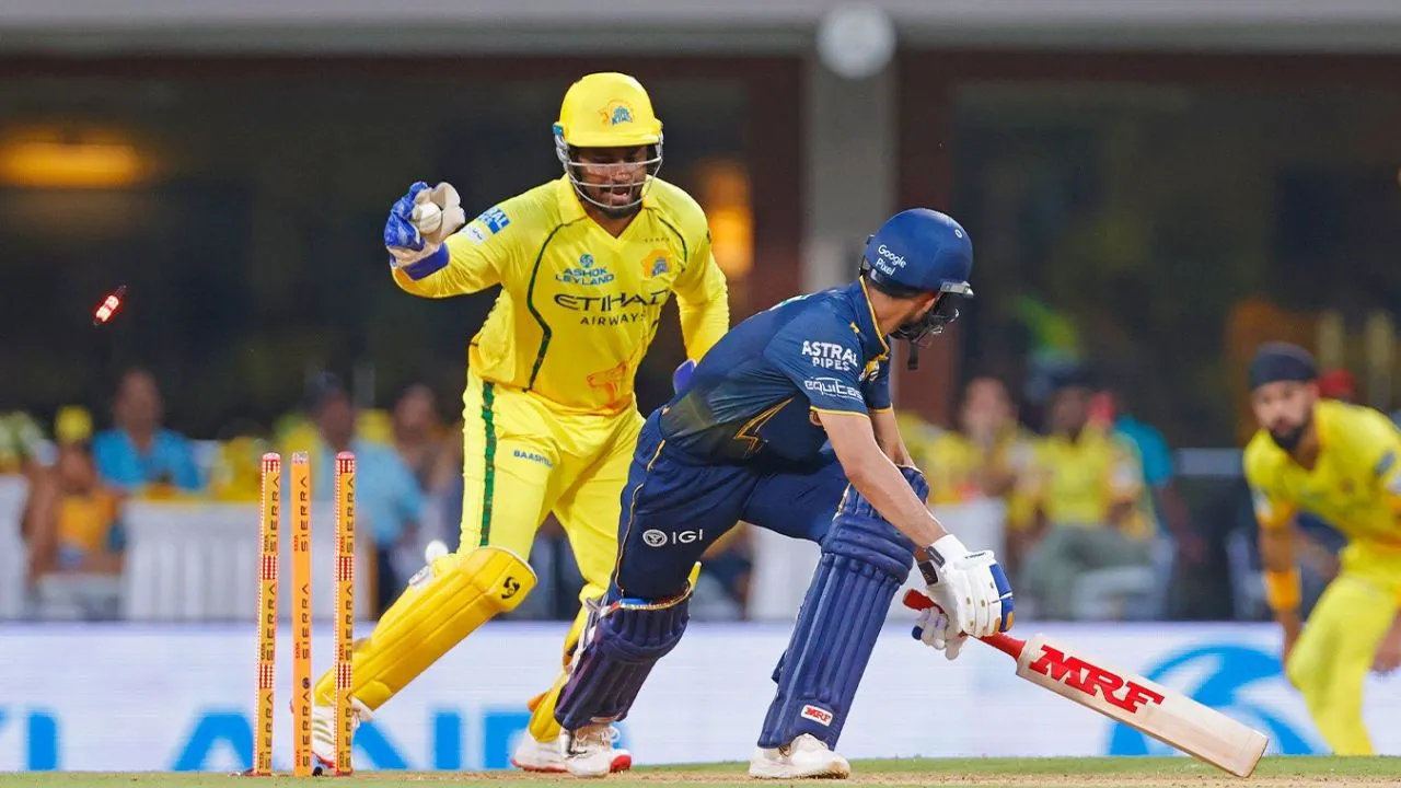Sanju Samson pulls off an MS Dhoni-style stumping to dismiss Shubman Gill in CSK vs GT clash