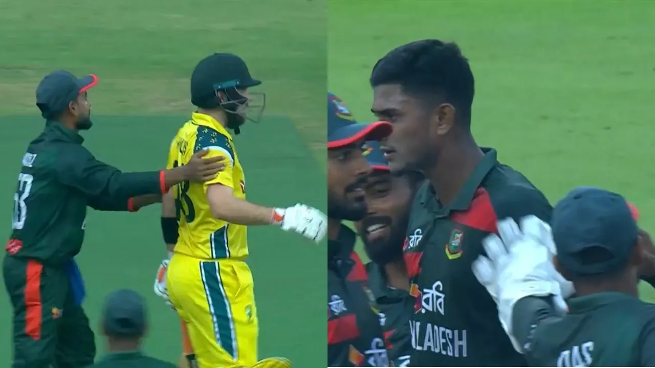 Watch: Josh Inglis involved in a heated exchange with Nahid Rana