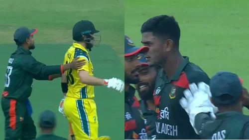 Watch: Josh Inglis involved in a heated exchange with Nahid Rana