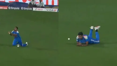 Watch: Gurnoor Brar drops a sitter as John Campbell survives in 3rd ODI