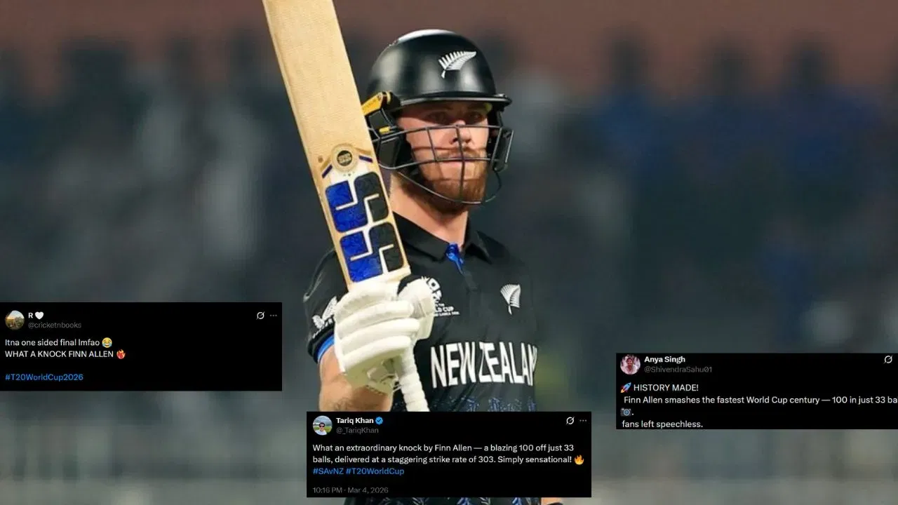 Finn Allen’s blistering ton powers New Zealand to 9-wicket demolition of South Africa