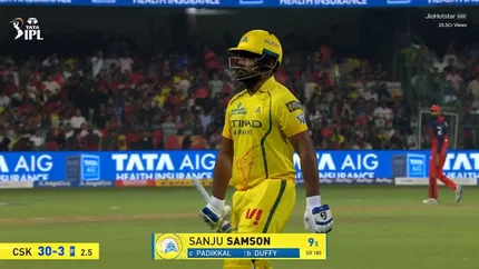 Sanju Samson falls cheaply again, poor run continues for CSK in IPL 2026