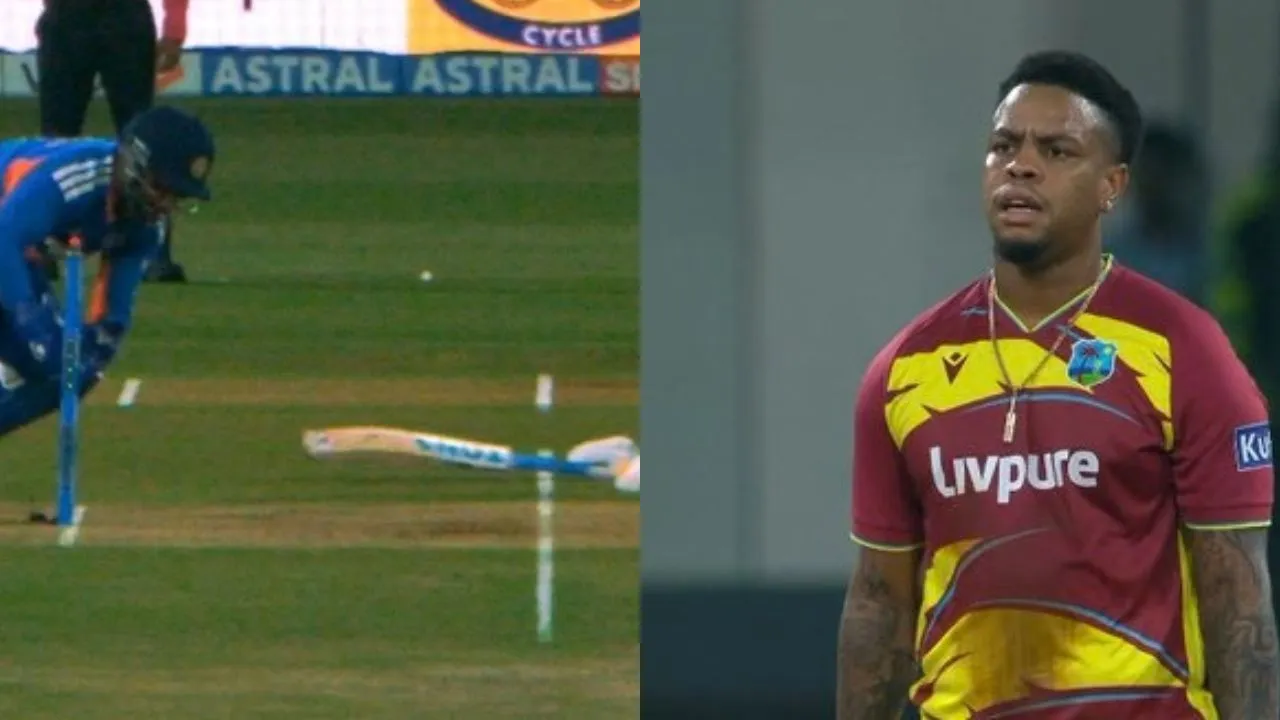 WATCH: Shimron Hetmyer furious after getting run-out in India vs West Indies 1st T20I WATCH: Shimron Hetmyer furious after getting run-out in India vs West Indies 1st T20I