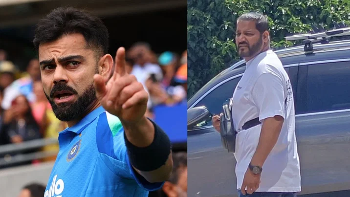 Virat Kohli And Virat Kohli Bodyguard