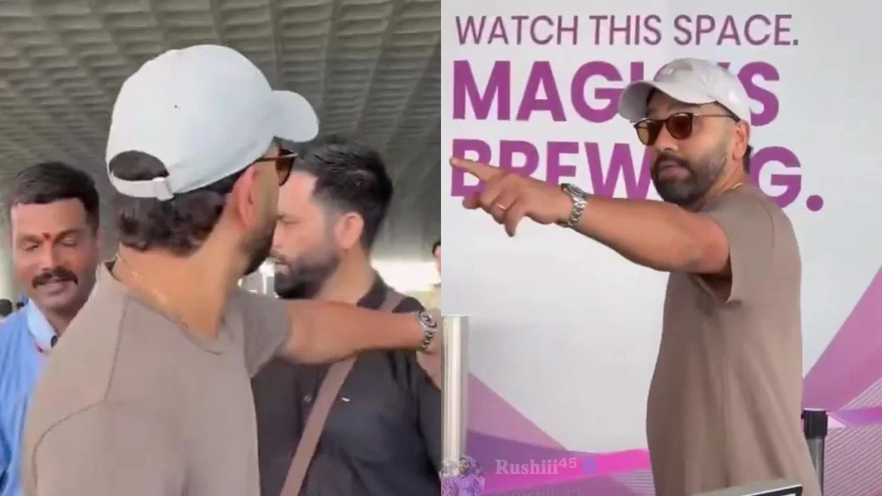 Watch: Rohit Sharma fumes at bodyguard for pushing fan at airport - Full details