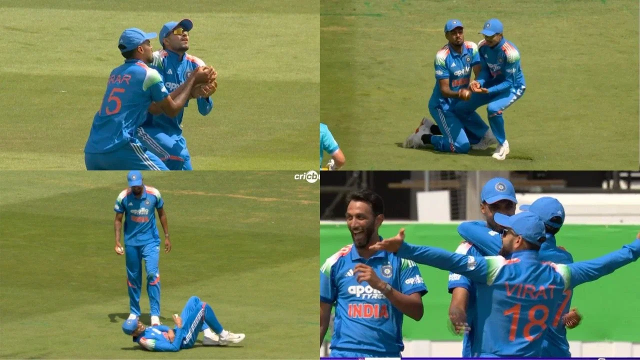 Watch: Shubman Gill, Gurnoor Brar collide taking Jos Buttlers catch, Virat Kohlis reaction goes viral Watch: Shubman Gill, Gurnoor Brar collide taking Jos Buttlers catch, Virat Kohlis reaction goes viral
