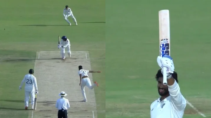 Watch Tilak Varma Hit 4 To Complete 100 As South Zone Captain In Duleep Trophy Semi Final