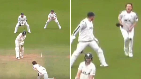 Watch Wicketkeeper Accidentally Hurts Own Teammate S Groin Area In County Championship Match