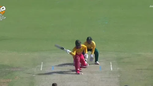 Wildest Cricket Shot Zimbabwe Batter Plays One Handed Reverse Sweep Off George Linde Watch Video