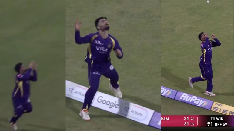 Rinku Singh takes a sensational catch to dismiss Aiden Markram in LSG vs KKR clash