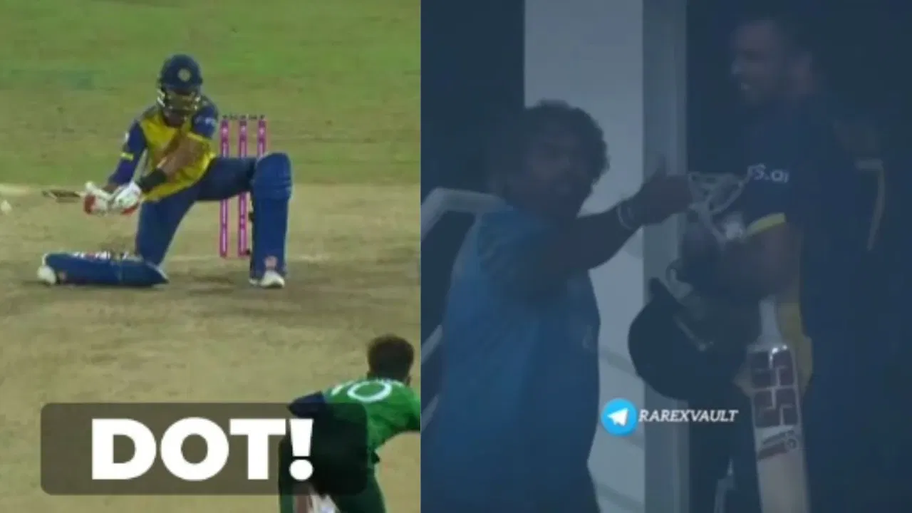 Lasith Malinga-Dasun Shanaka ugly fight video breaks internet after Sri Lanka’s loss to Pakistan Lasith Malinga-Dasun Shanaka ugly fight video breaks internet after Sri Lanka’s loss to Pakistan