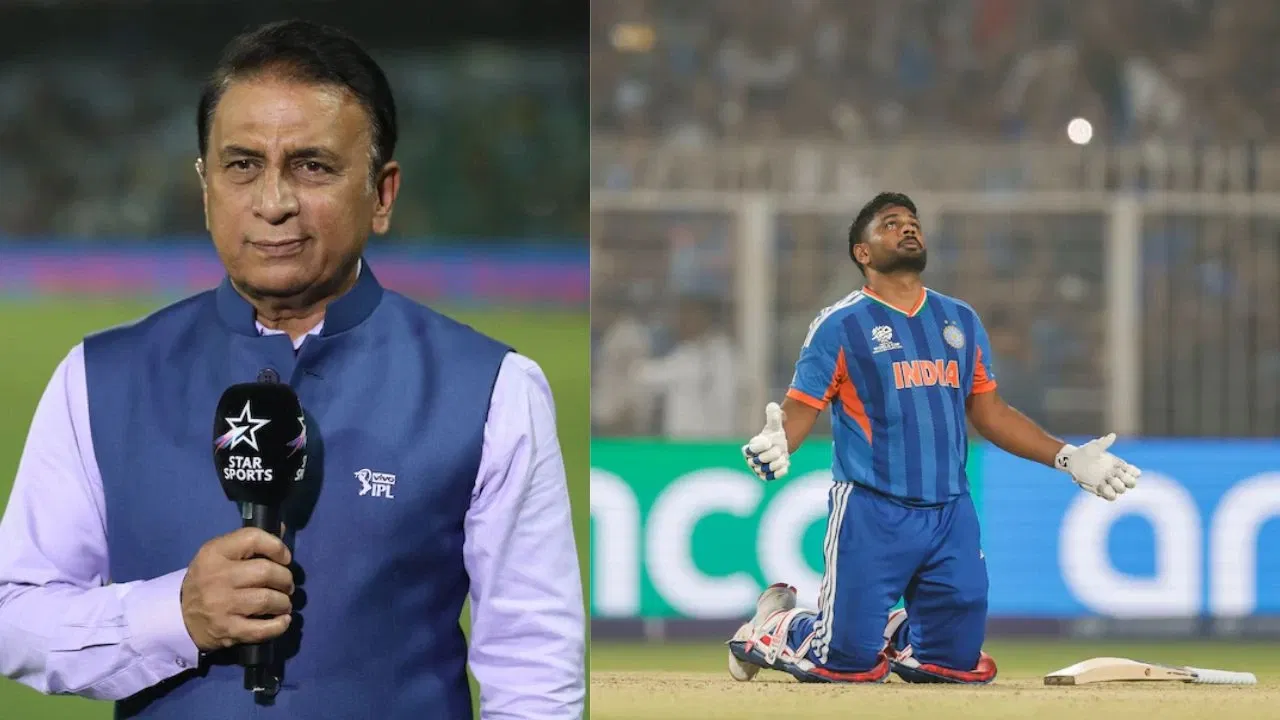 “This knock of 97 not out takes the weight off...": Sunil Gavaskar lauds Sanju Samson's sincere innings