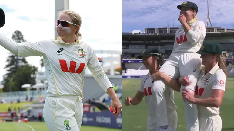 Alyssa Healy gets royal farewell as Ellyse Perry, Ashleigh Gardner lift her on shoulders