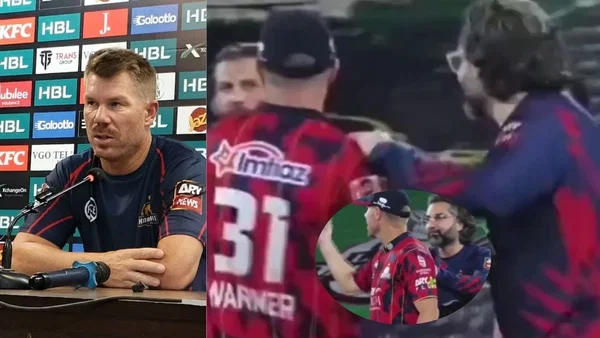 David Warner's awkward confrontation with PSL owner goes viral, Australian issues clarification