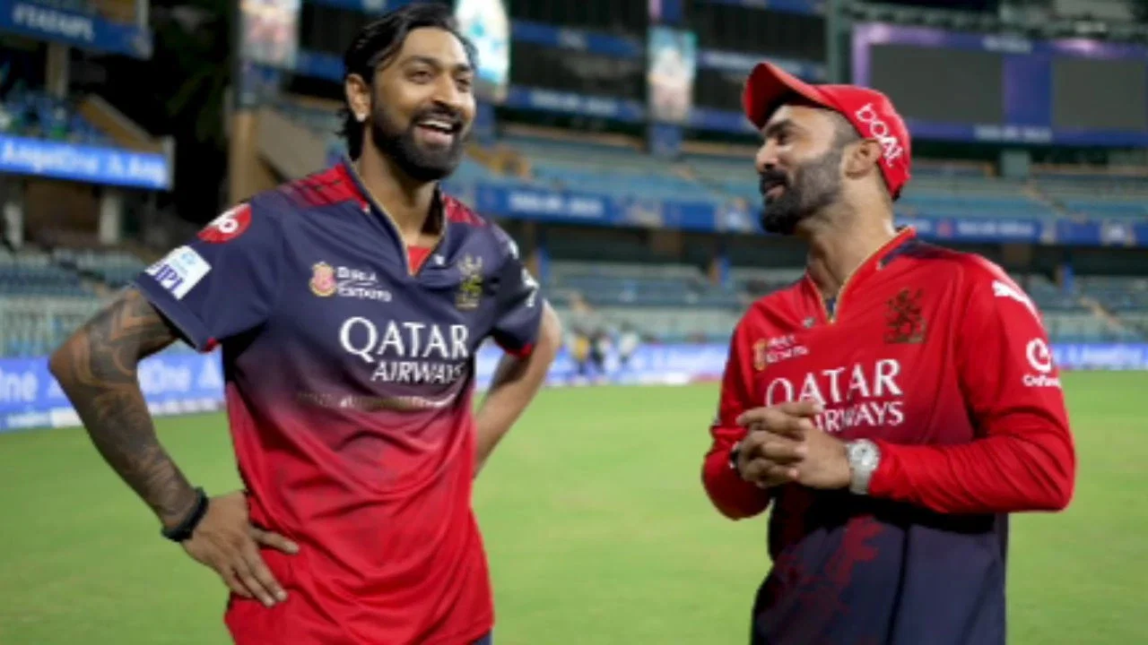 Dinesh Karthik discredits RCB bowlers after RCB's win at Wankhede, Krunal Pandya reacts with furious instagram comment