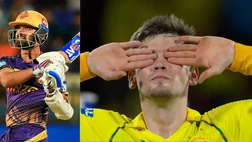 Noor Ahmad brings in a new celebration; dismisses Ajinkya Rahane and Cameron Green in span of two balls in IPL clash