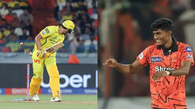 Sakib Hussain bamboozles Shivam Dube in IPL 2026 clash against SRH