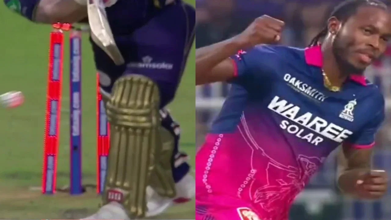 Jofra Archer dismisses Tim Seifert with a peach first ball in KKR vs RR clash