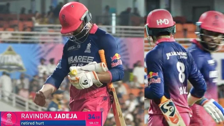 RR suffers injury scare with Ravindra Jadeja retiring hurt mid-innings in Qualifier 2 vs GT