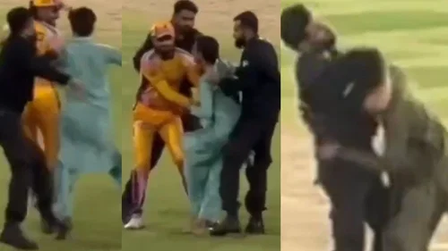 Babar Azam copies MS Dhoni’s fan-avoidance moment, becomes a joke as pitch invader gets beaten
