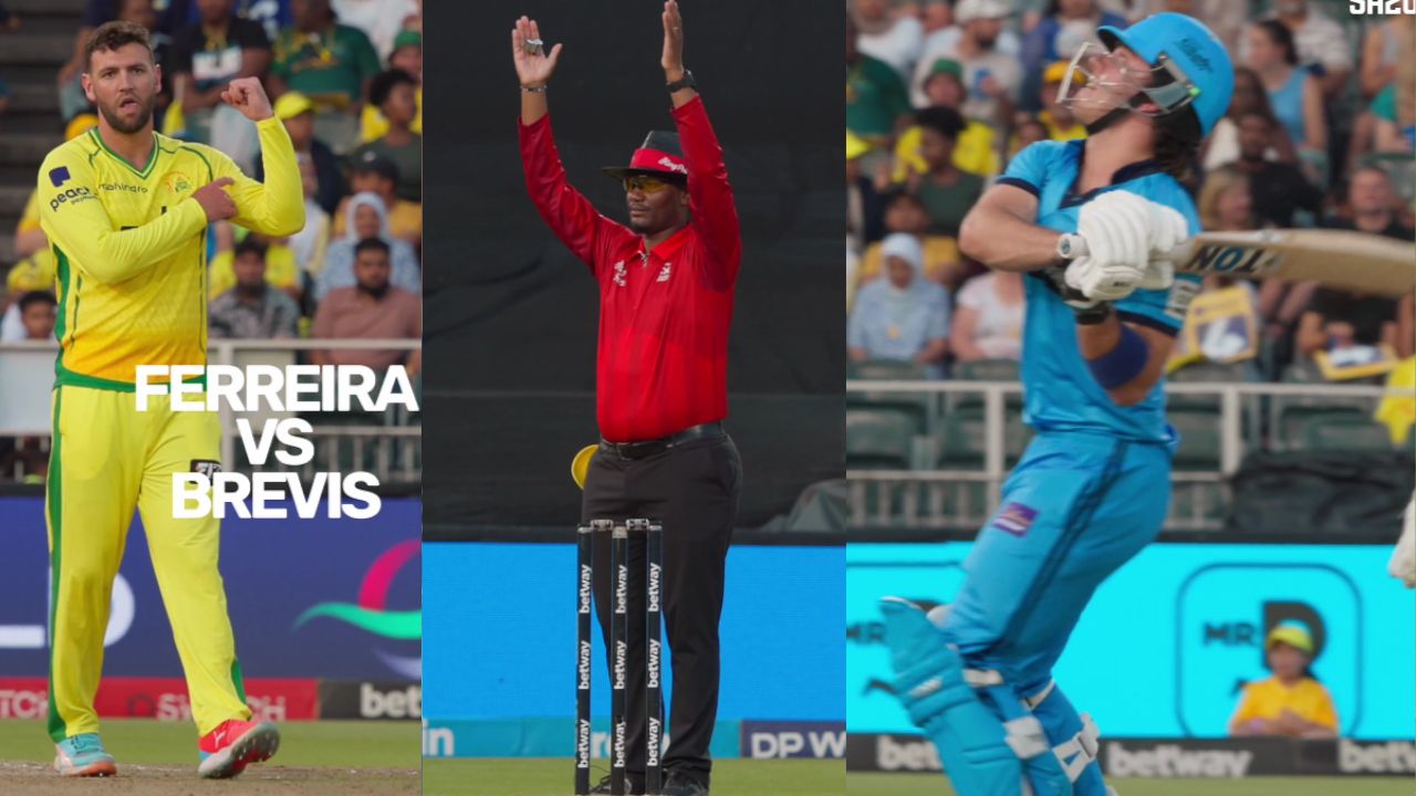 Dewald Brevis humiliates Donovan Ferreira after brutal sledge, smashes him all over the park in SA20