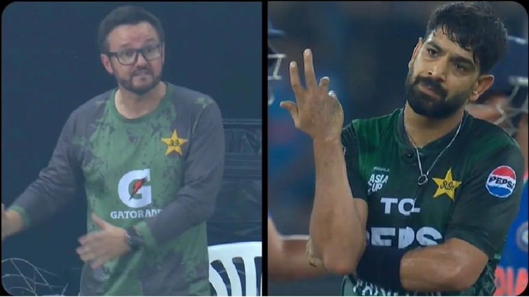 Mike Hesson and Haris Rauf