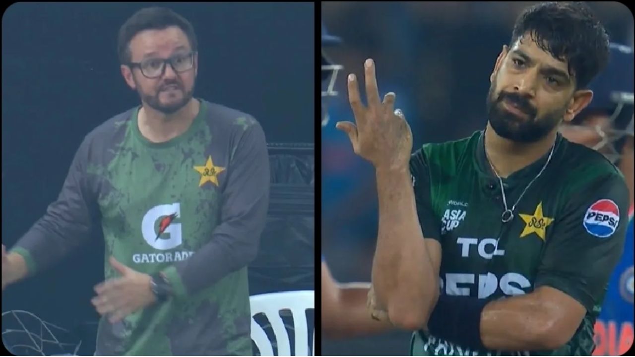 Mike Hesson and Haris Rauf