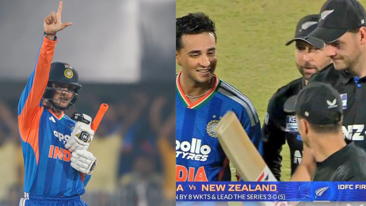 Abhishek Sharma accused of cheating, NZ players scrutinize his bat in Guwahati