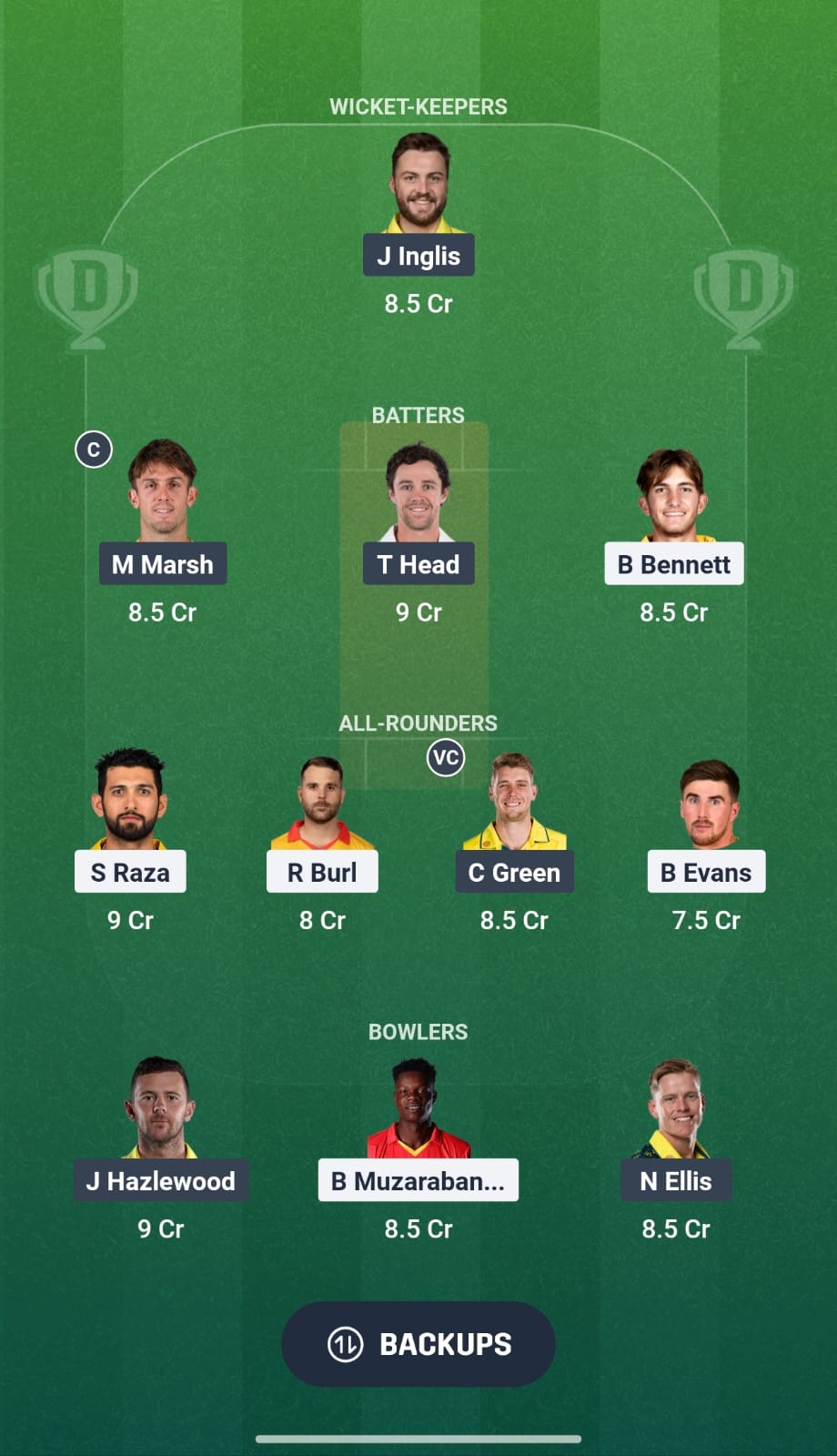 ZIM Vs AUS 2