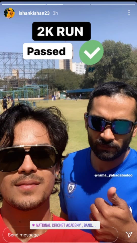 Ishan Kishan Instagram