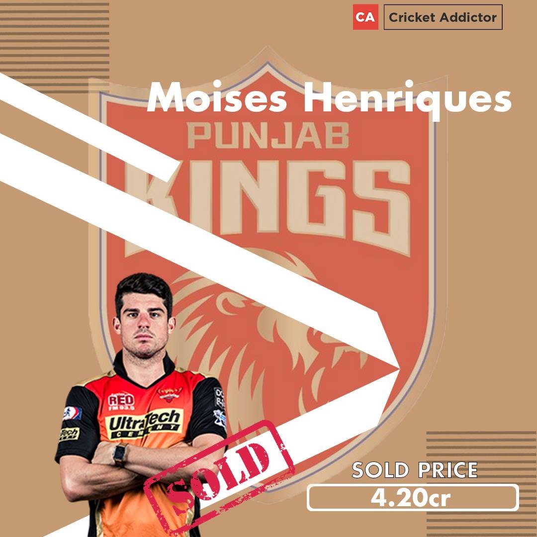 Moises Henriques, IPL 2021 Auction, Punjab Kings