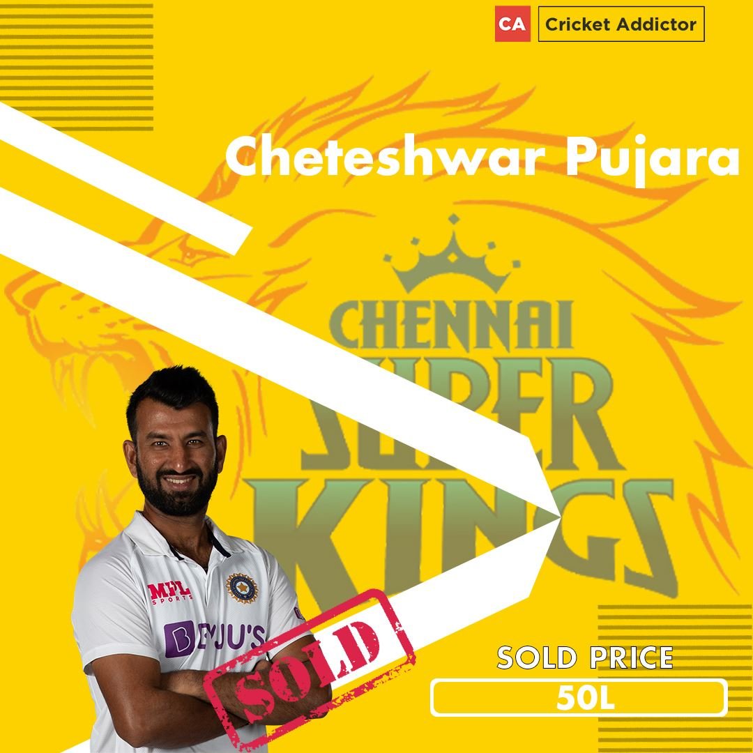 Cheteshwar Pujara, IPL 2021 Auction, Chennai Super Kings