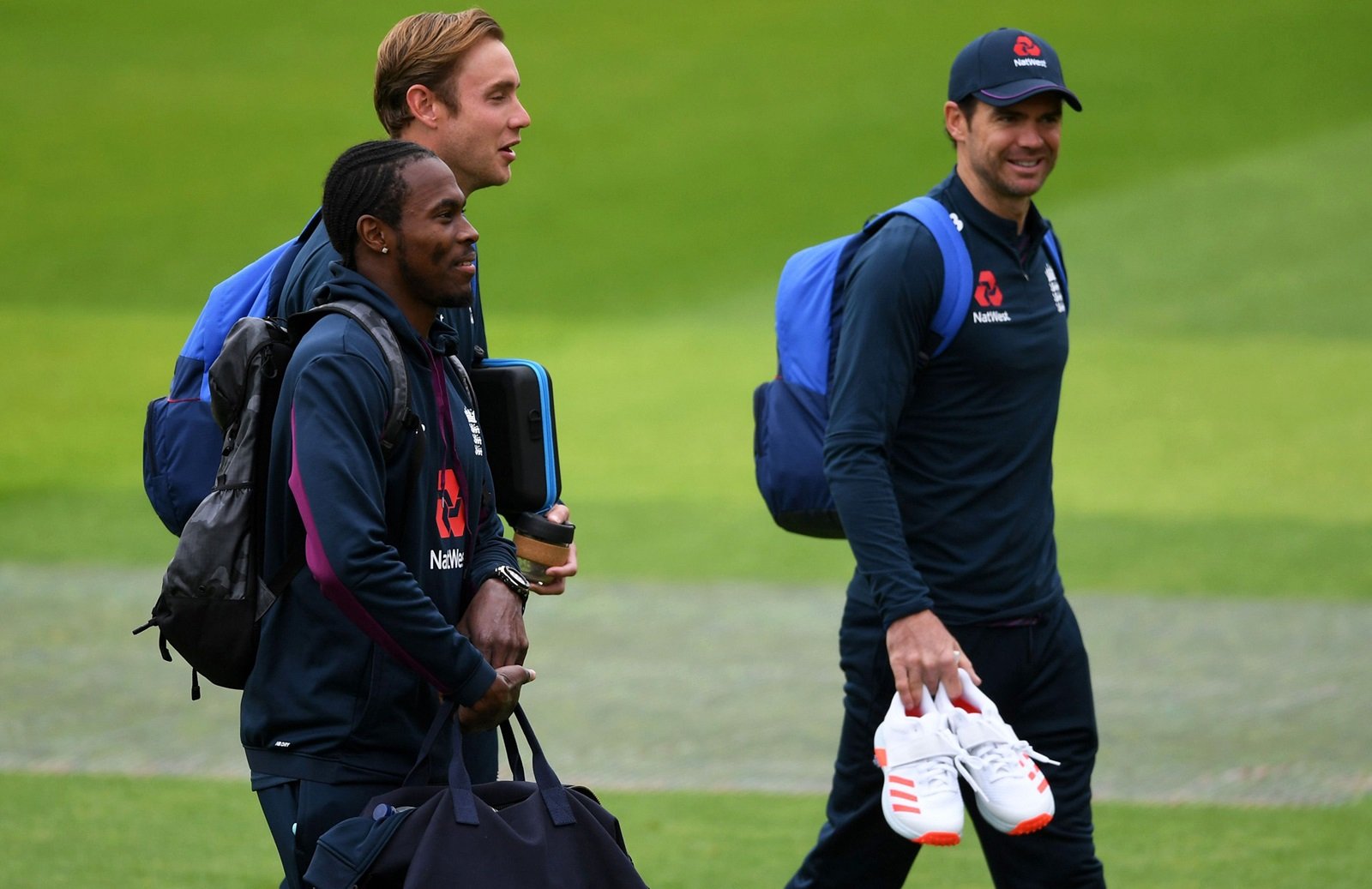 James Anderson, Stuart Broad and Jofra Archer (Getty)