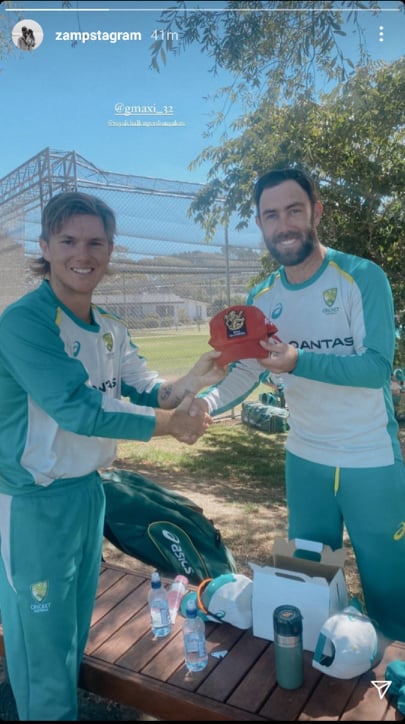 Adam Zampa and Glenn Maxwell (Instagram)