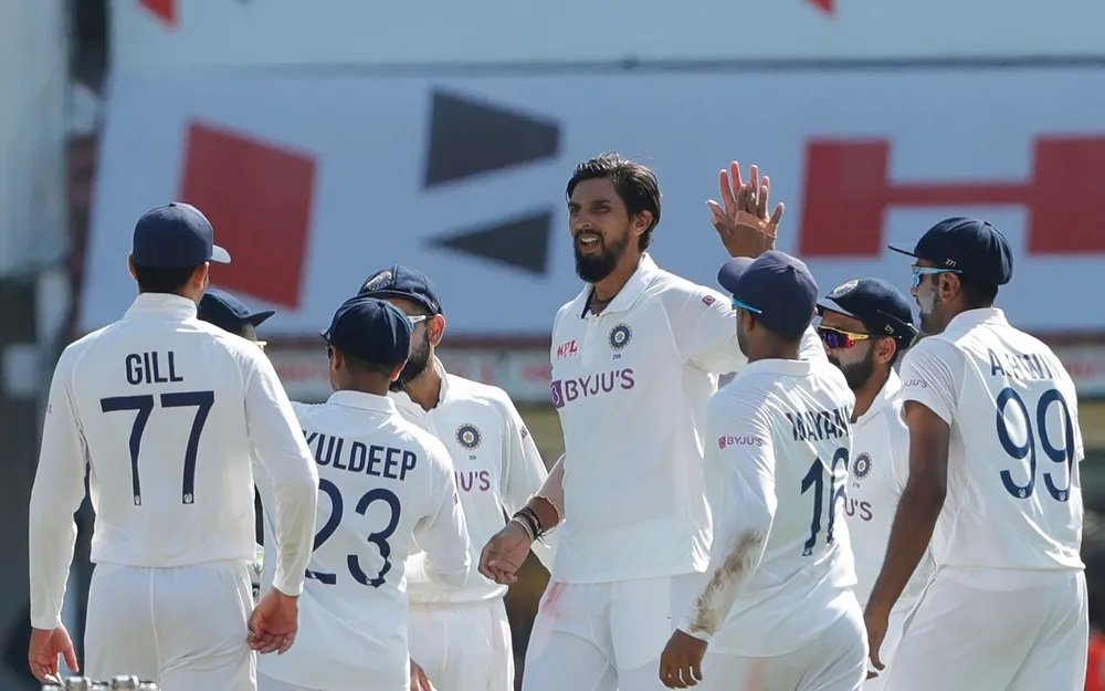 Ishant Sharma took two wickets in England first innings (Credit: BCCI)