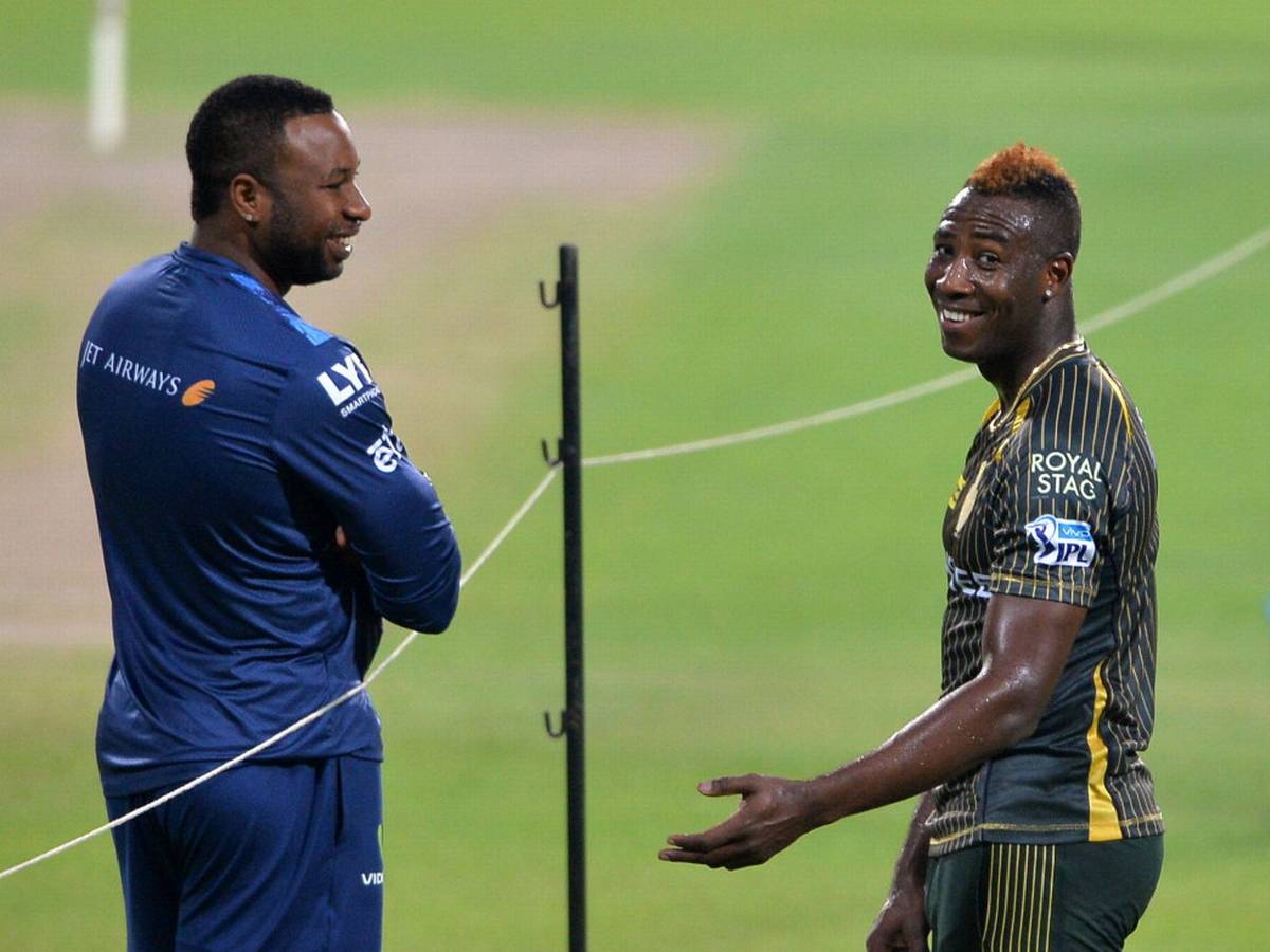 Kieron Pollard and Andre Russell (Twitter)