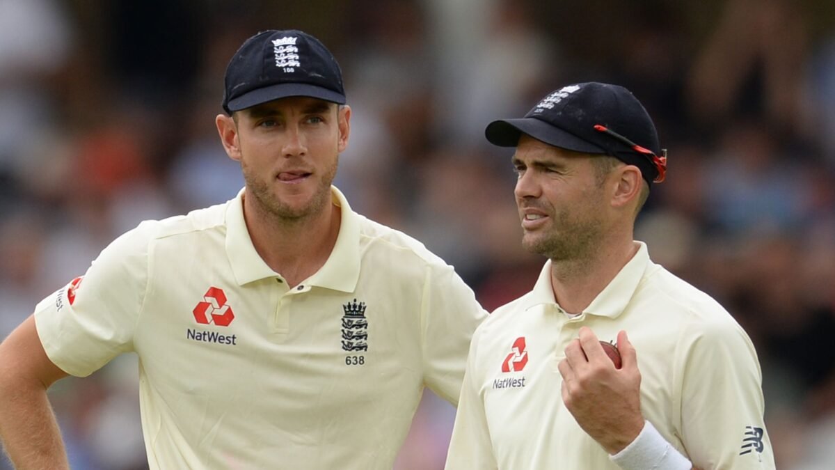 James Anderson, Stuart Broad. India vs England