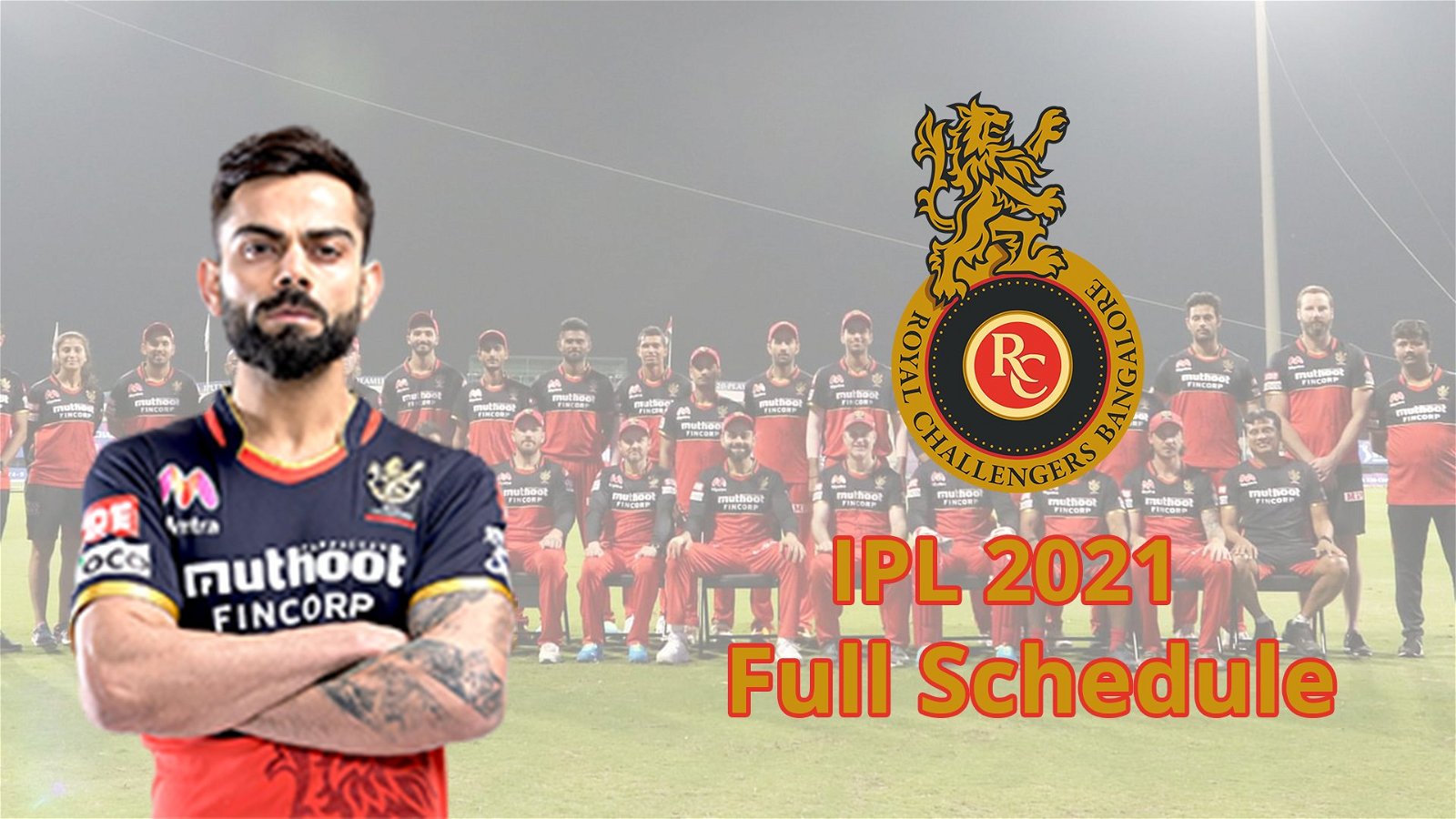 IPL 2021: Complete Schedule Of Royal Challengers Bangalore (RCB) For The Tournament