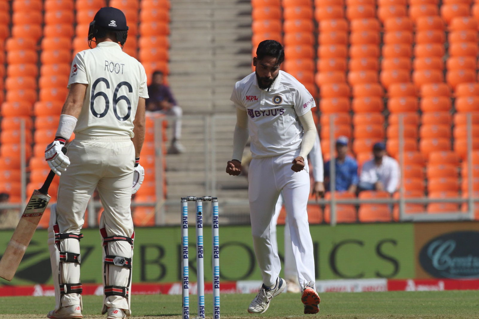 Mohammed Siraj, Ben Stokes, Virat Kohli