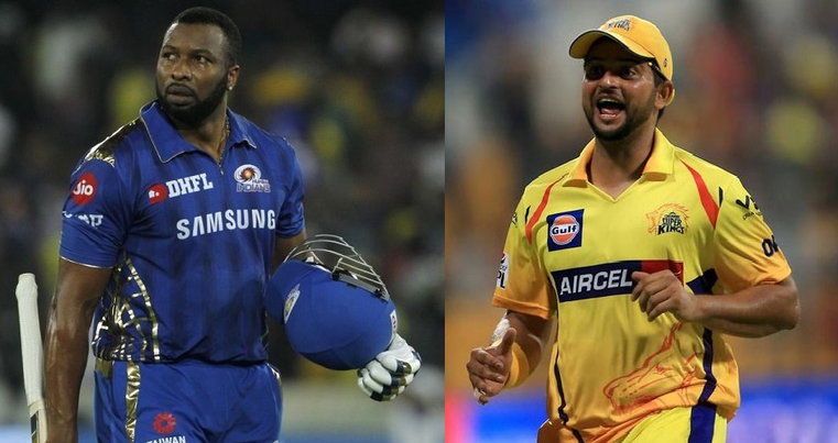 Kieron Pollard and Suresh Raina