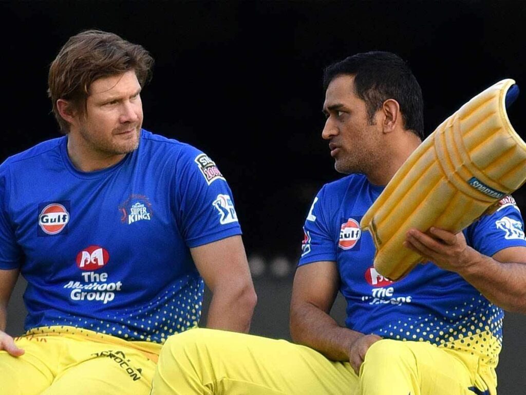 Shane Watson and MS Dhoni for CSK (CSK Twitter)