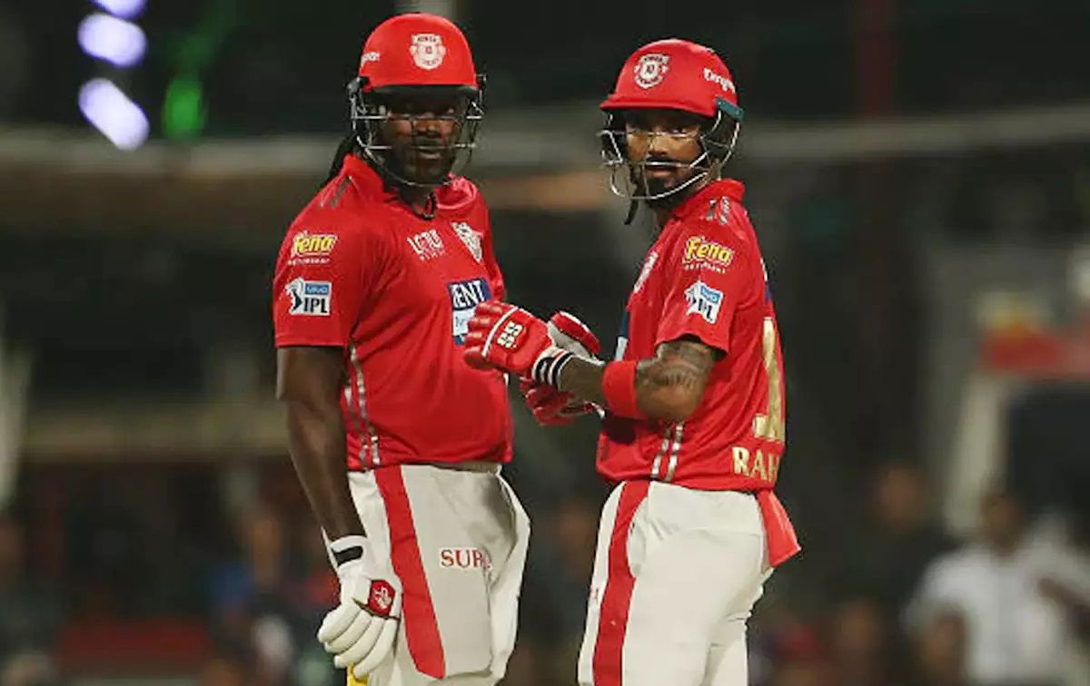 Chris Gayle and KL Rahul